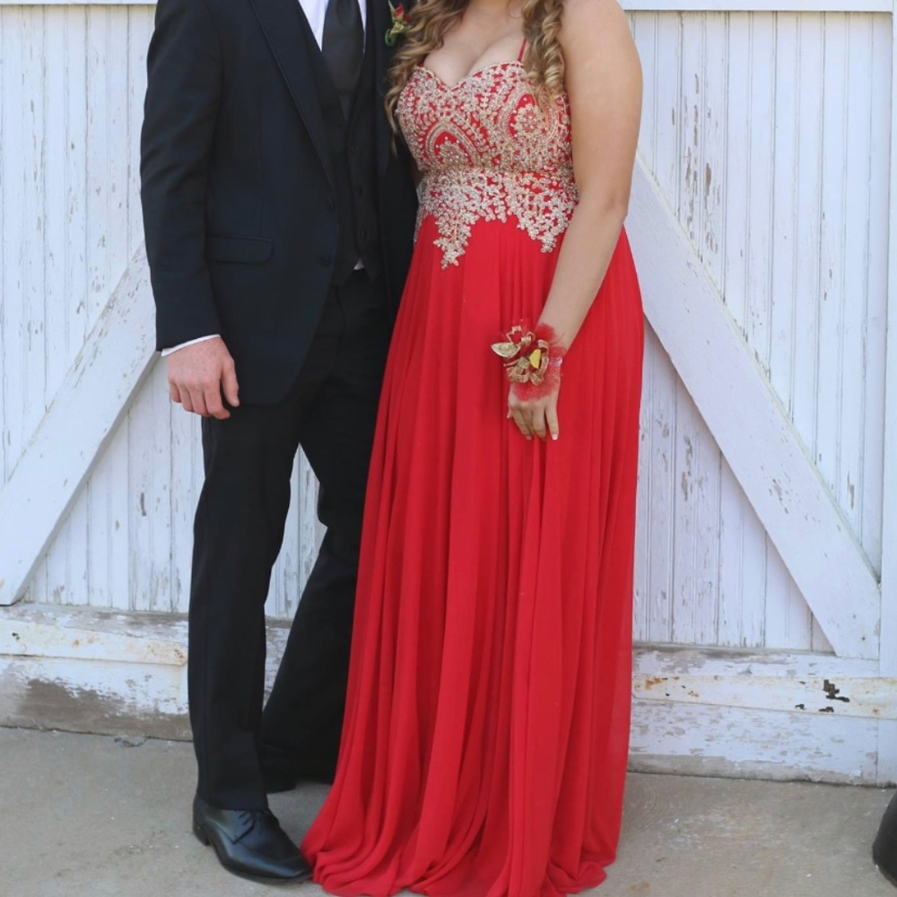 Ally's Collection Red Prom Dress